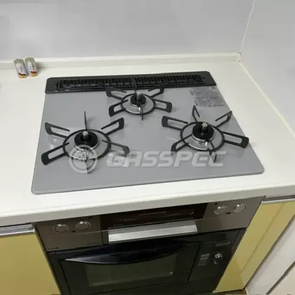 施工後のビルトインガスコンロ（リンナイ RHS31W42J4RSTW）