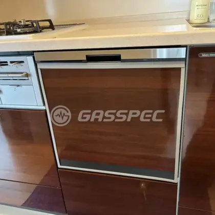 施工後のビルトイン食洗機（パナソニック NP-45BS1S）