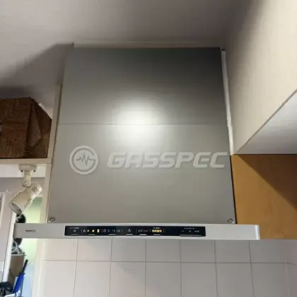 施工後のレンジフード（ノーリツ NFG6S25MSV）