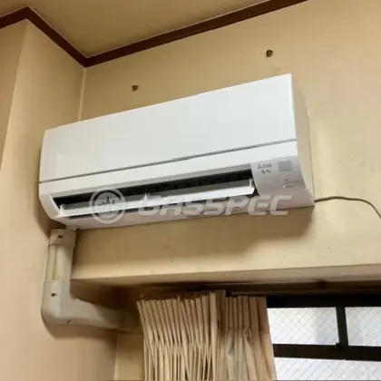 施工後のエアコン（三菱 MSZ-GV3626-W）