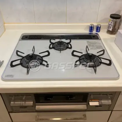 施工後のビルトインガスコンロ（パロマ PD-509WS-60CV）