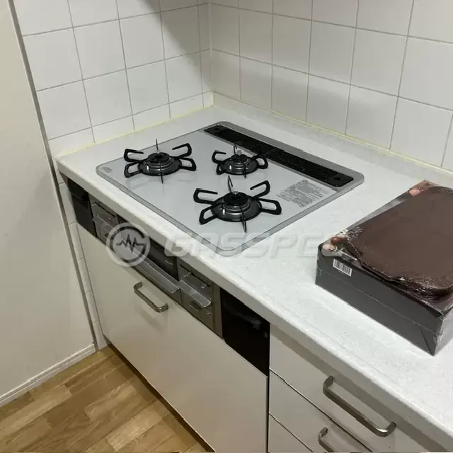 交換後のビルトインガスコンロ（パロマ PD-509WS-60CV）