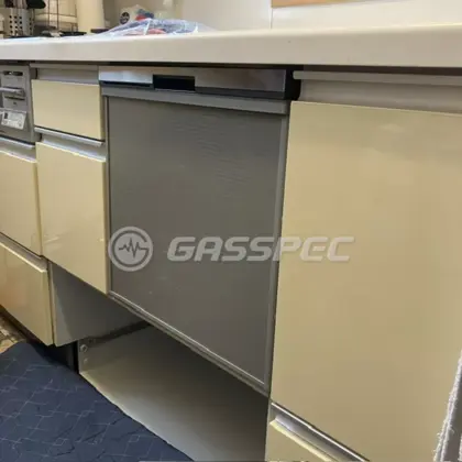 施工後のビルトイン食洗機（パナソニック NP-45BS1S）
