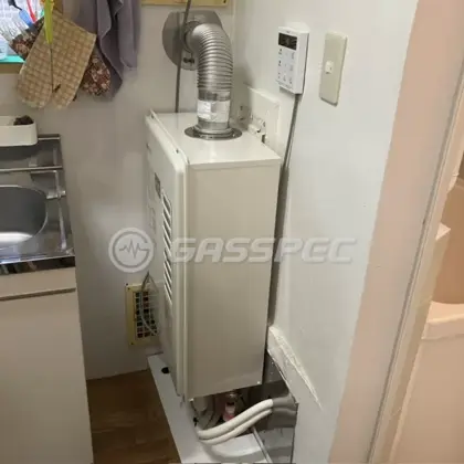 施工後の給湯器（ノーリツ GT-1670SAWS-F BL）