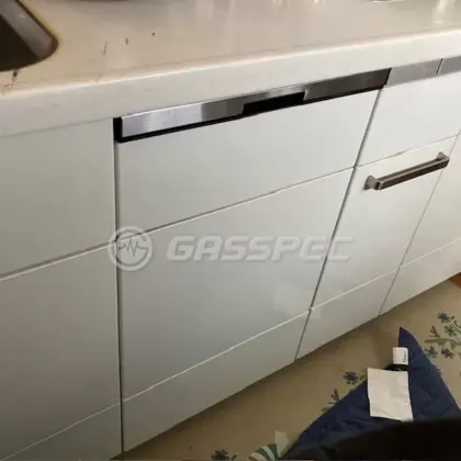 施工後のビルトイン食洗機（パナソニック NP-45BD1W）