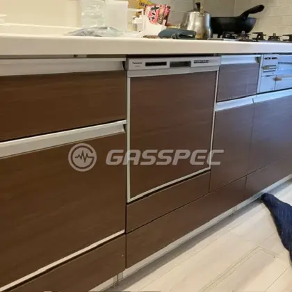 施工後のビルトイン食洗機（パナソニック NP-45RS9S）