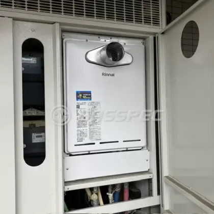 施工後の給湯器（リンナイ RUF-A2405SAT-L(C)）