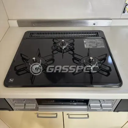 施工後のビルトインガスコンロ（パロマ PD-N36WS）