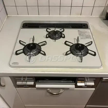 施工後のビルトインガスコンロ（パロマ PD-509WS-60CV）