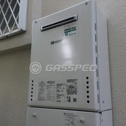 施工後の給湯器（ノーリツ GT-C166SAWX BL）