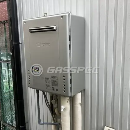 施工後の給湯器（ノーリツ GT-C2472SAW-1 BL）