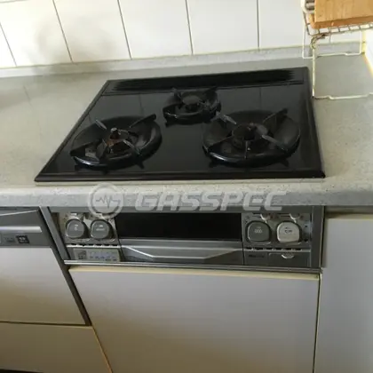 施工前のビルトインガスコンロ（PD-D631SWGAV-R）
