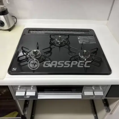 施工後のビルトインガスコンロ（パロマ PD-N36AS）