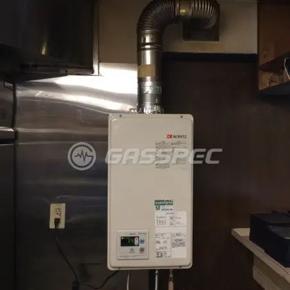 施工後の給湯器（ノーリツ GQ-1620WZ-FFA-2）