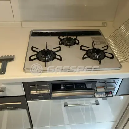 施工後のビルトインガスコンロ（パロマ PD-509WS-60CV）