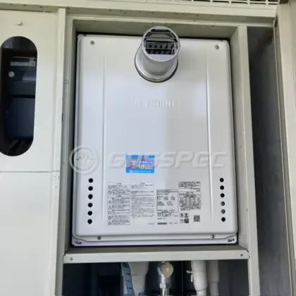 施工後の給湯器（ノーリツ GT-2470SAW-T-1 BL）