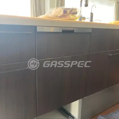 施工後のビルトイン食洗機（パナソニック NP-45BD1W）