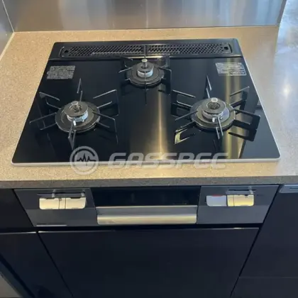 施工後のビルトインガスコンロ（ノーリツ N3WV6RWAP1SIC）