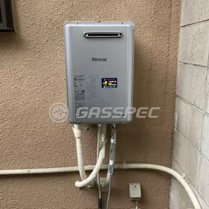 施工後の給湯器（リンナイ RUX-E1616W(A)）