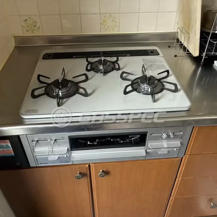 交換後のビルトインガスコンロ（パロマ PD-509WS-60CV）