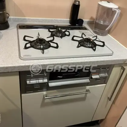施工後のビルトインガスコンロ（パロマ PD-509WS-60CV）