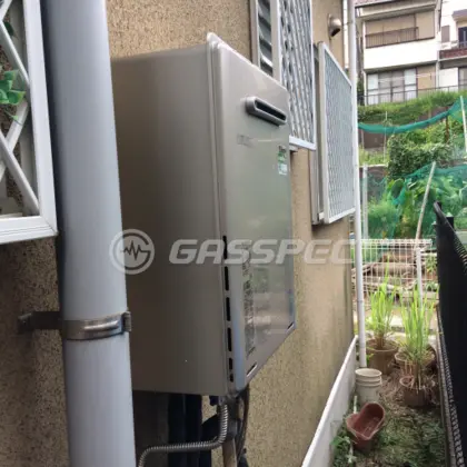 施工後の給湯器（リンナイ RUF-E2405AW(A)）