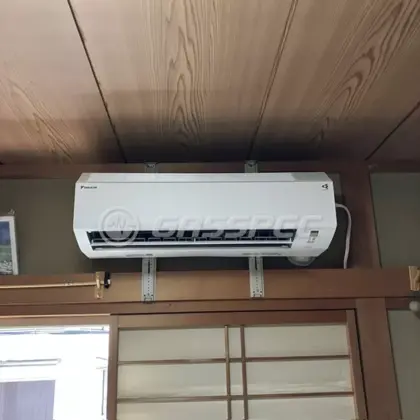 施工後のエアコン（ダイキン S406ATEP-W）