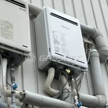 施工後の給湯器（リンナイ RUXC-A2400W(A)）