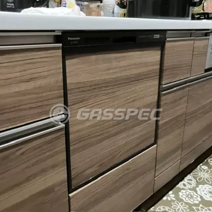 施工後のビルトイン食洗機（パナソニック NP-45RS9K）