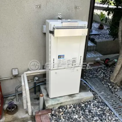 施工後の給湯器（ノーリツ GT-2470SAW-1 BL）