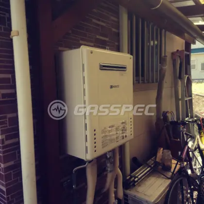 施工後の給湯器（ノーリツ GT-C246SAWX BL）