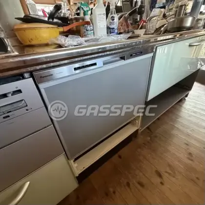 施工後のビルトイン食洗機（パナソニック NP-60MS8S）