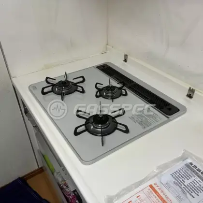 施工後のビルトインガスコンロ（パロマ PD-509WS-60CV）