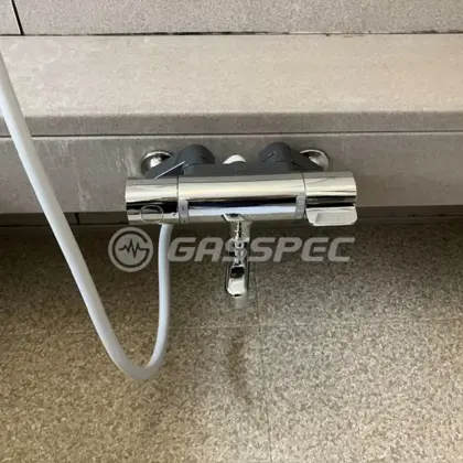 施工後の水栓・蛇口（KVK FTB100KR8T）