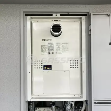 施工後の暖房熱源機（ノーリツ GTH-2454SAW-T BL）