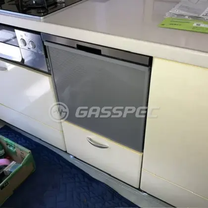 施工後のビルトイン食洗機（パナソニック NP-45BS1S）