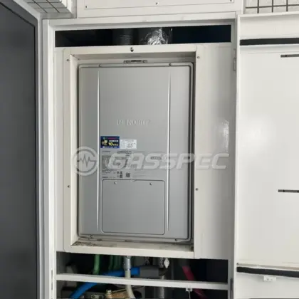 施工後の暖房熱源機（ノーリツ GTH-C2471AW3H-PFF BL）