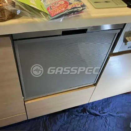 施工後のビルトイン食洗機（パナソニック NP-45BS1S）