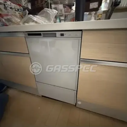施工後のビルトイン食洗機（リンナイ RSW-F403C-SV）