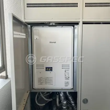 施工後の暖房熱源機（リンナイ RUFH-A2400AU2-3(A)）