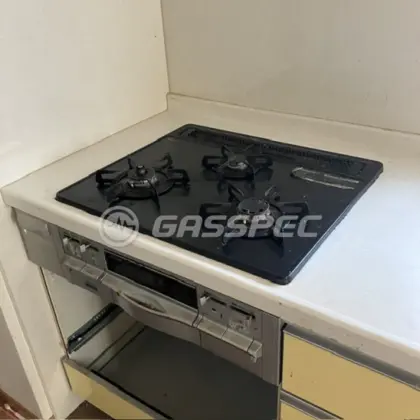 施工前のビルトインガスコンロ（DG32C8DR）