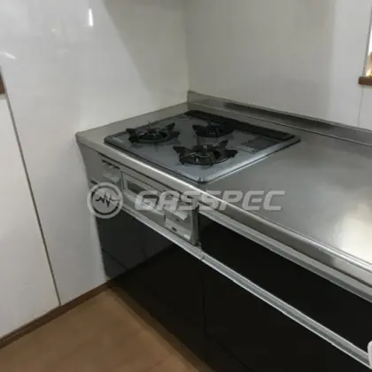 施工前のビルトインガスコンロ（RB32AH2S）