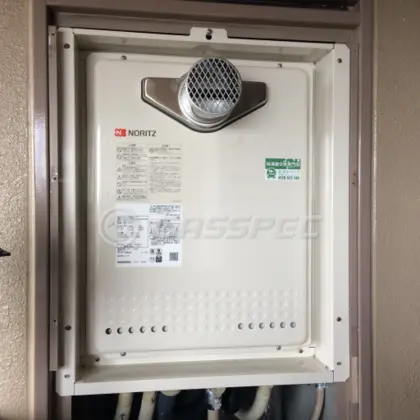 施工後の給湯器（ノーリツ GT-2460AWX-T BL）
