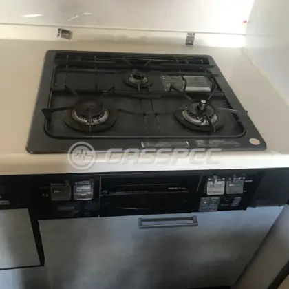 施工前のビルトインガスコンロ（C3W68RDFZL）