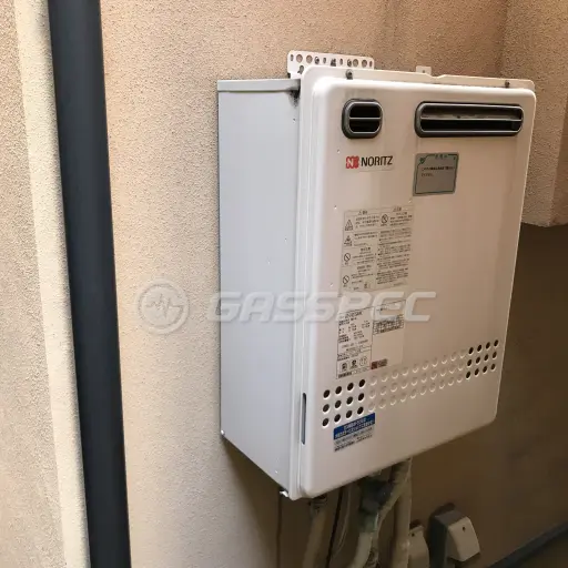 交換前の給湯器（ノーリツ GT-2427SAWX）