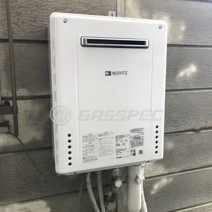 施工後の給湯器（ノーリツ GT-2060SAWX BL）