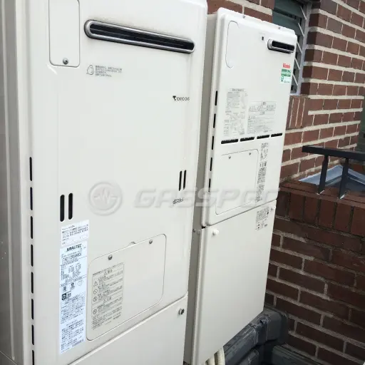 交換後の暖房熱源機（リンナイ RH-101W2-6(A)）