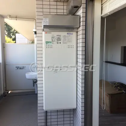 施工後の暖房熱源機（ノーリツ GTH-C2449AWD-1 BL）