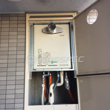 施工後の給湯器（リンナイ RUF-A2405AT-L(A)）