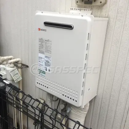 施工後の給湯器（ノーリツ GT-2460SAWX BL）